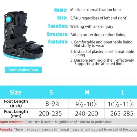 BRAND NEW Inflatable Walking Boot - Picture 2 of 10